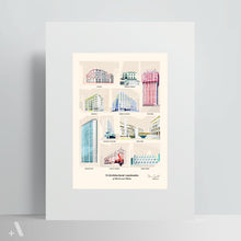 Load image into Gallery viewer, Architectural Landmarks of Modernist Milan / Poster Art Print
