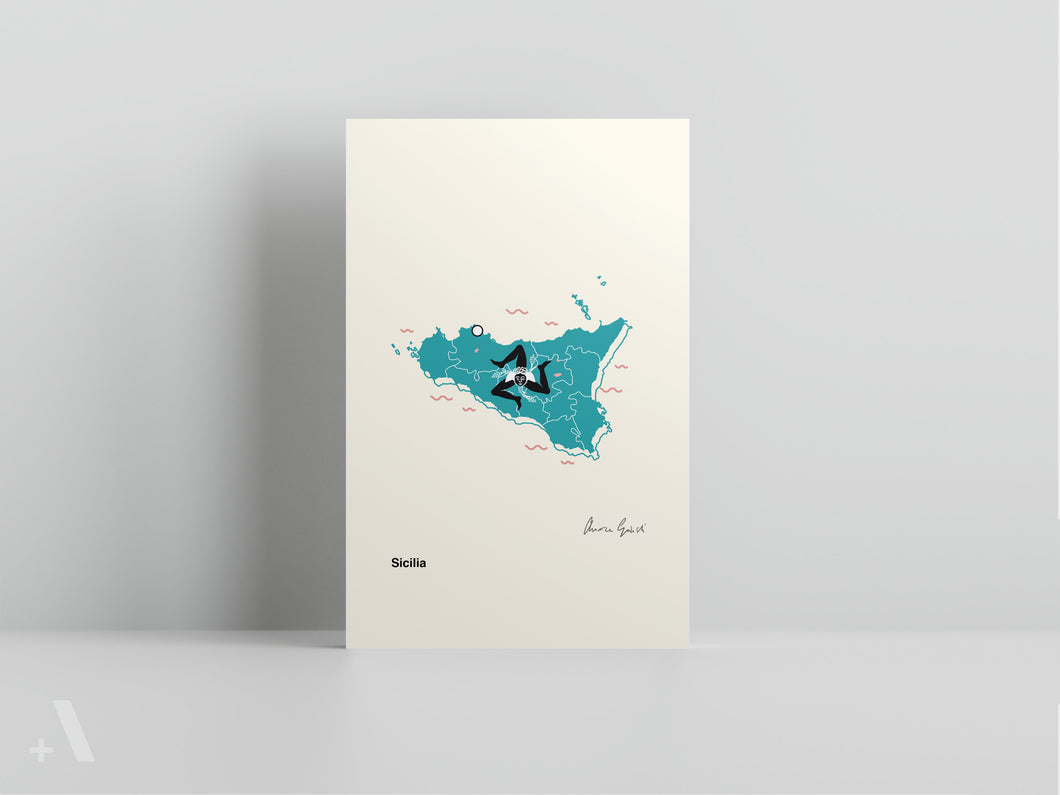 Regions of Italy / Small Art Prints