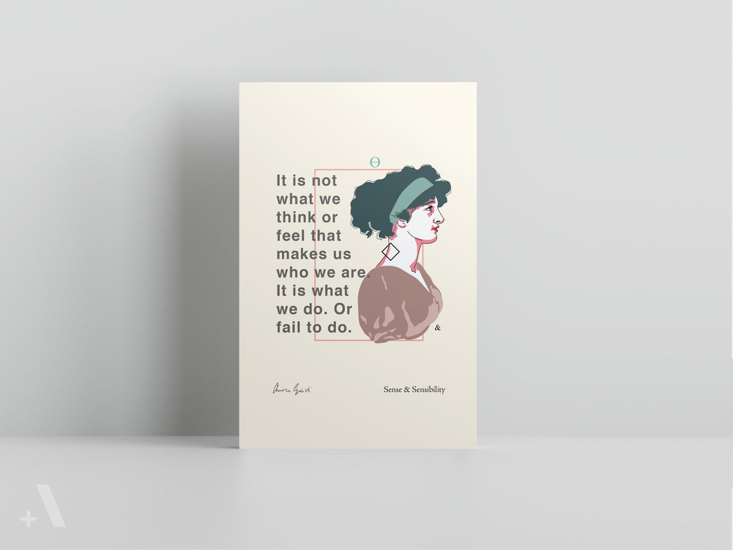 Jane Austen Novels - Small Art Prints