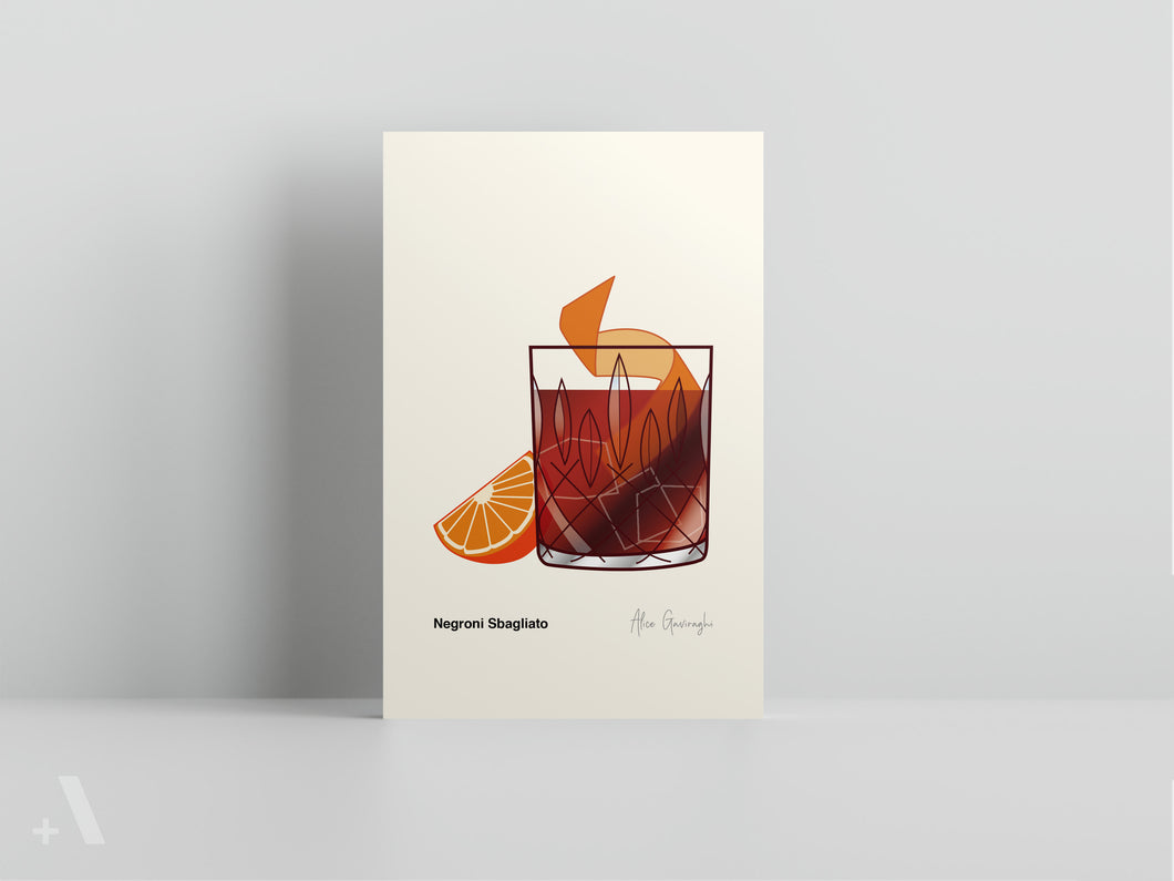 Italian Cocktails of Milan / Small Art Prints